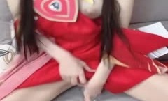 ✿高能萝luo莉✿极品玲珑曼妙网红美少女▌安安老师▌Cos王者荣耀大乔水晶阳具速攻粉嫩小[xiao]穴少女逼真是妙呀