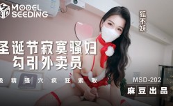 MSD202 圣诞节寂寞骚妇勾引外卖员 吸精骚穴疯狂索取