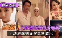 MissAV-18新品！【惊天大瓜】“试镜门”上海知名演员[王心悦]，主动潜规则导演黑料放出！!